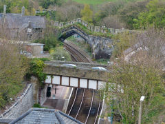 
The famous railway arch, Conway, April 2013